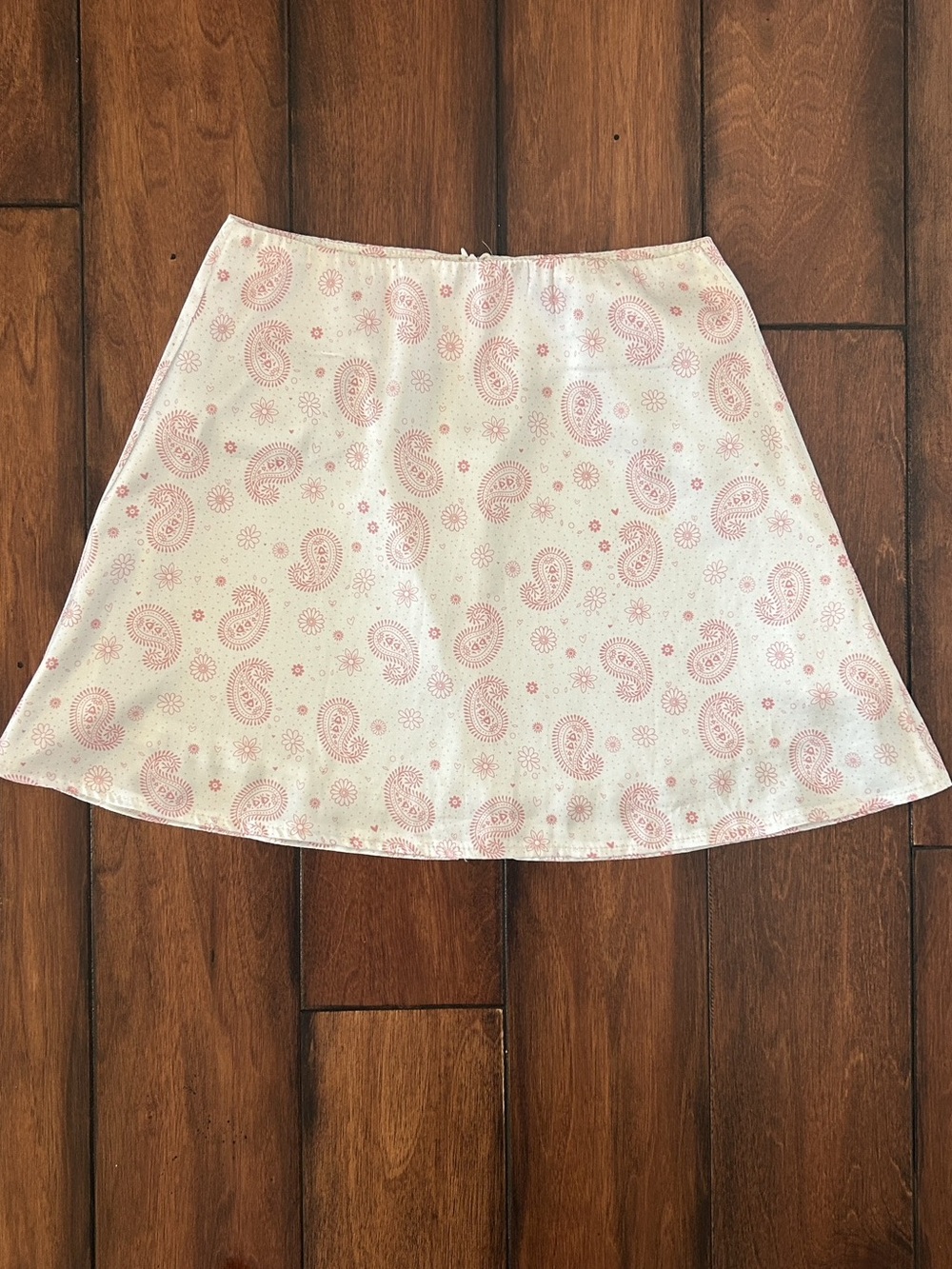 Princess Polly satin pink paisley mini skirt